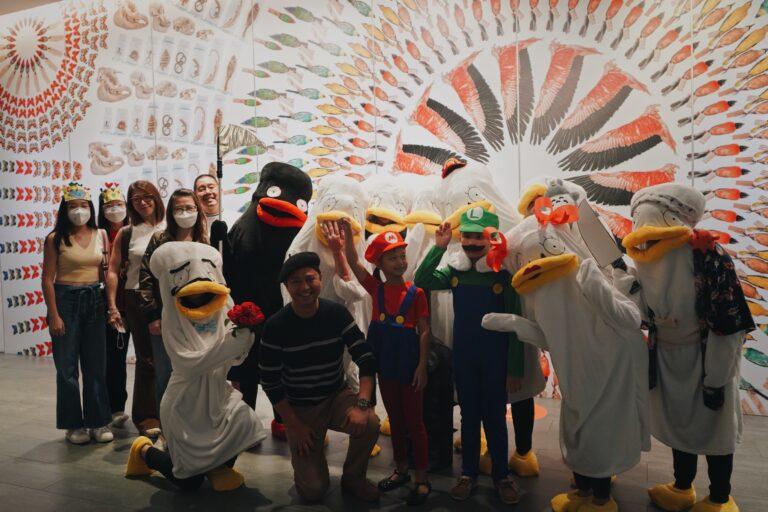 Some of our staff dressed in duck costumes. (Credit: Natalie Ong)